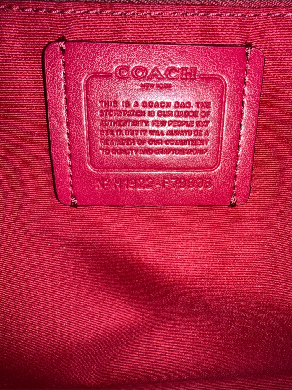 Coach Light Khaki/1941 Red Prairie Satchel in Signature Canvas - Picture 6 of 7